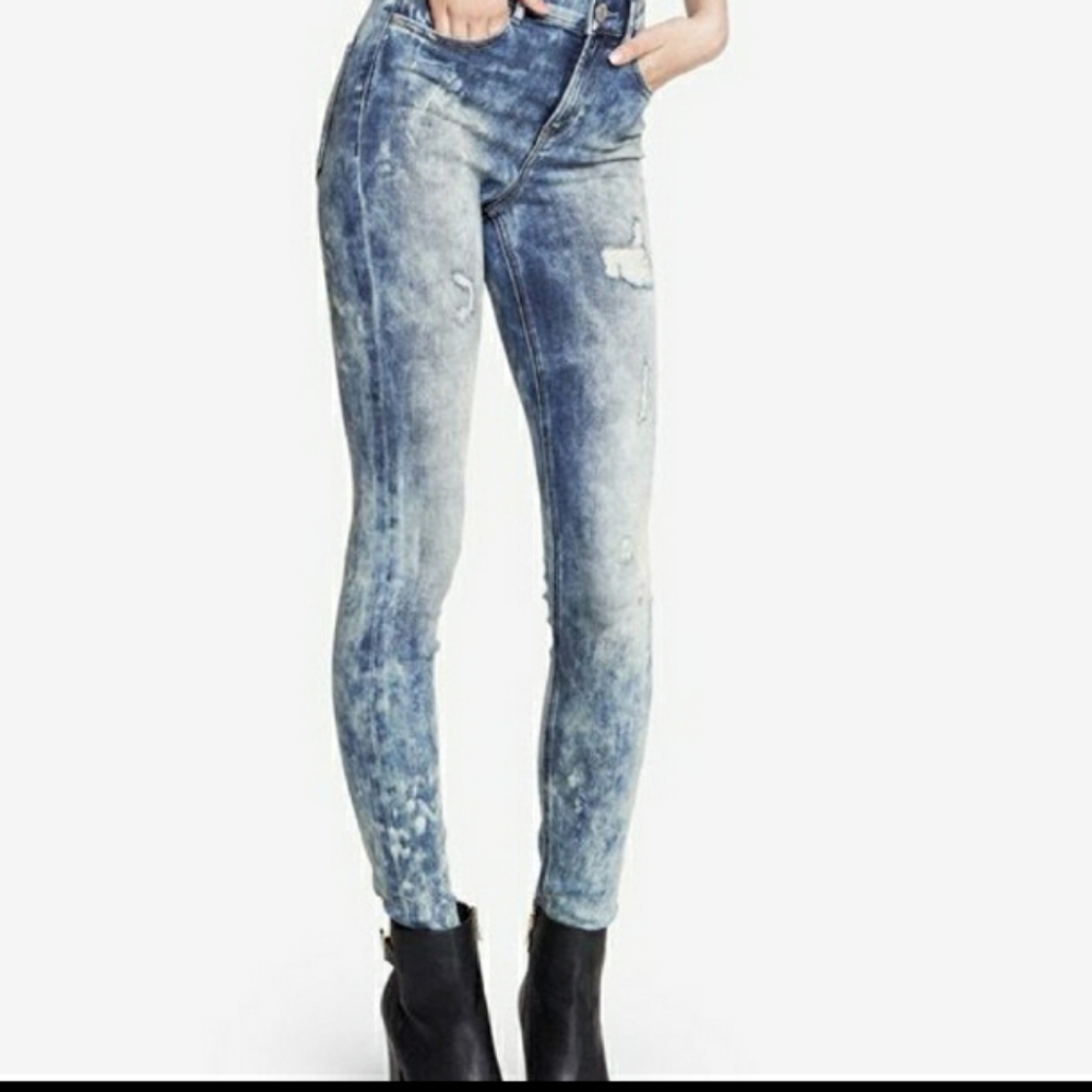 ROX DENIM HIGH RISE ACID WASH JEANS SIZE 13